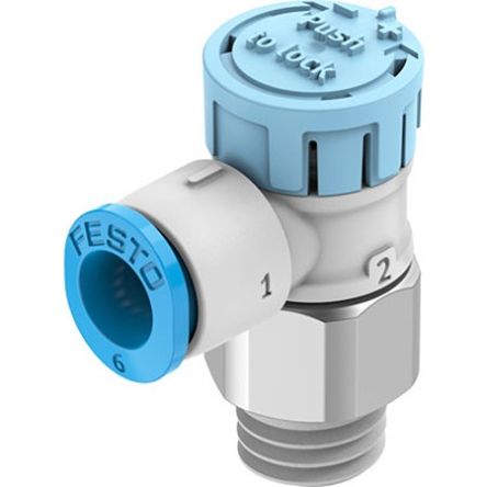 Festo Manual Pneumatic Relay Pneumatic Manual Control Valve VFOE Series, R 1/8, 1/8in, VFOE-LS-T-R18-Q6-F1A [VFOE-LS-T-R18-Q6-F1A]; 341-937