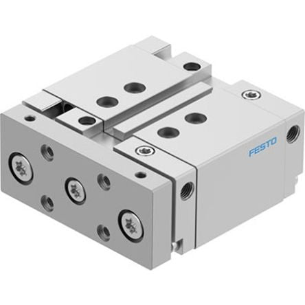 Festo Pneumatic Guided Cylinder - DFM-32-20-B-PPV-A-KF, 32mm Bore, 20mm Stroke, DFM Series, Double Acting [DFM-32-20-B-PPV-A-KF]; 341-993