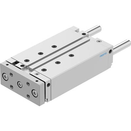 Festo Pneumatic Guided Cylinder - DFM-40-125-B-PPV-A-GF, 40mm Bore, 125mm Stroke, DFM Series, Double Acting [DFM-40-125-B-PPV-A-GF]; 342-003