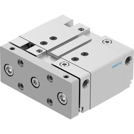 Festo Pneumatic Guided Cylinder - DFM-50-25-B-PPV-A-KF, 50mm Bore, 25mm Stroke, DFM Series, Double Acting [DFM-50-25-B-PPV-A-KF]; 342-013