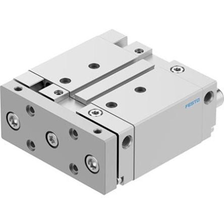 Festo Pneumatic Guided Cylinder - DFM-50-50-B-PPV-A-GF, 50mm Bore, 50mm Stroke, DFM Series, Double Acting [DFM-50-50-B-PPV-A-GF]; 342-015
