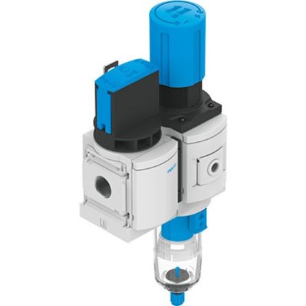 Festo MS6 Filter Regulator, 10 bar, MS6-EM1FR-1/2-D6-E-P-M-A8-WP-F1A-B [MS6-EM1FR-1/2-D6-E-P-M-A8-WP-F1A-B]; 342-546