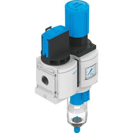 Festo MS6 Filter Regulator, 10 bar, MS6-EM1FR-1/2-D6-E-P-M-AG-MPA-WPE-B [MS6-EM1FR-1/2-D6-E-P-M-AG-MPA-WPE-B]; 342-548