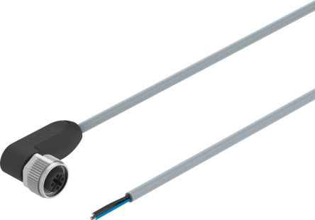 Festo Right Angle Male M12 to Unterminated Actuator/Sensor Cable, 10m [NEBA-M12W5-U-10-N-LE3]; 342-577