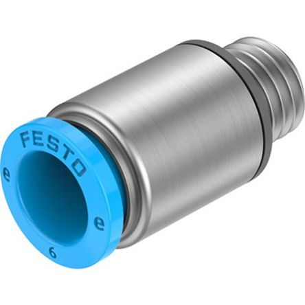 Festo NPQE-DK Series Push-in Fitting, M7 to Push In 6 mm, Threaded Connection Style, NPQE-DK-M7-Q6-F1A-P10 [NPQE-DK-M7-Q6-F1A-P10]; 342-583