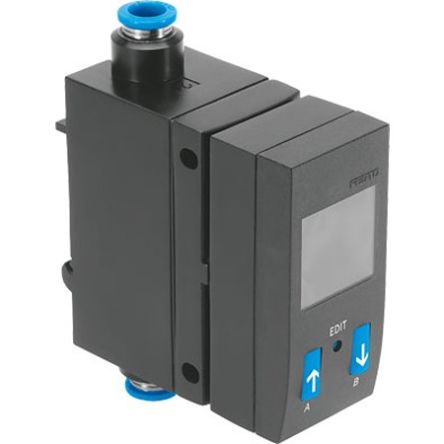 Festo SFAB Series Flow Rate Measurement Flow Sensor, 2 L/min Min, 200 L/min Max [SFAB-200U-HQ8-PNLK-PNVBA-M12]; 342-627