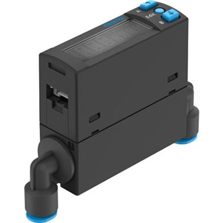 Festo SFAH Series Flow Rate Measurement Flow Sensor, 1 L/min Min, 50 L/min Max [SFAH-50U-Q6AR-PNLK-PNVBA-L1]; 342-633