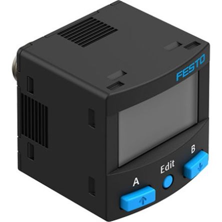 Festo SPAN Series Pressure Sensor, -1bar Min, 10bar Max, PNP/NPN Output, Relative Reading [SPAN-B-B11R-G18M-PN-L1]; 342-642