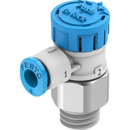 Festo Manual Pneumatic Relay Pneumatic Manual Control Valve VFOE Series, R 1/8, 1/8in, VFOE-LE-T-R18-Q4-F1A [VFOE-LE-T-R18-Q4-F1A]; 342-721