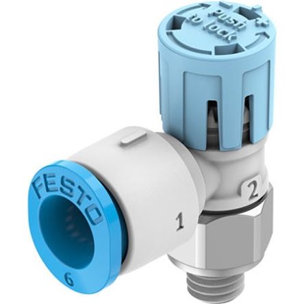 Festo Manual Pneumatic Relay Pneumatic Manual Control Valve VFOE Series, M5, 5mm, VFOE-LS-T-M5-Q6-F1A [VFOE-LS-T-M5-Q6-F1A]; 342-724