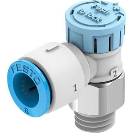 Festo Manual Pneumatic Relay Pneumatic Manual Control Valve VFOE Series, R 1/8, 1/8in, VFOE-LS-T-R18-Q8-F1A [VFOE-LS-T-R18-Q8-F1A]; 342-725