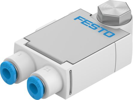 Festo Manual Pneumatic Relay Pneumatic Manual Control Valve VFOF Series, 4mm, VFOF-LE-BAH-G18-Q4 [VFOF-LE-BAH-G18-Q4]; 342-726