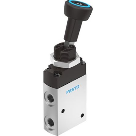 Festo Manual Pneumatic Relay Pneumatic Manual Control Valve VHEF Series, G 1/8, 1/8in, VHEF-VT-M32-M-G18 [VHEF-VT-M32-M-G18]; 342-737