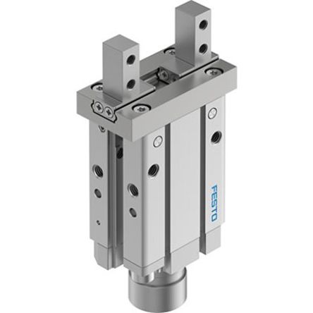 Festo 2 Finger Double Action Pneumatic Gripper, DHPC-L-25-A-S-1, Parallel Gripping Type [DHPC-L-25-A-S-1]; 342-857