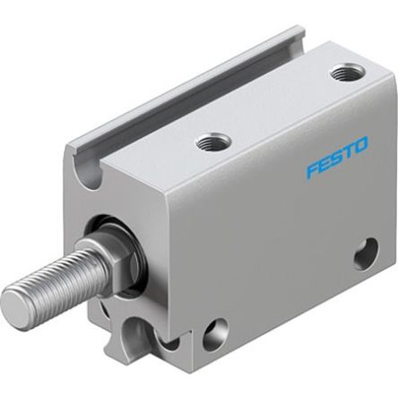 Festo Pneumatic Compact Cylinder - ADN-S-10-10-A-A-F1A, 10mm Bore, 10mm Stroke, ADN Series, Double Acting [ADN-S-10-10-A-A-F1A]; 342-945