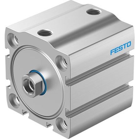 Festo Pneumatic Compact Cylinder - ADN-S-50-5-I-P-A-F1A, 50mm Bore, 5mm Stroke, ADN Series, Double Acting [ADN-S-50-5-I-P-A-F1A]; 342-952