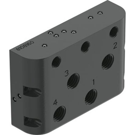 Festo CAPS series NPT 1/4 Manifold Block for use with Prepared For Positioner CMSH-V-SD, CAPS-M1-VDE1-D-A-AL-N14-V [CAPS-M1-VDE1-D-A-AL-N14-V]; 342-977