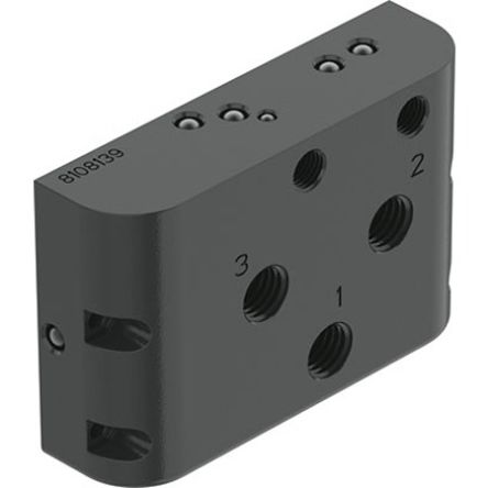 Festo CAPS series G 1/4 Manifold Block for use with Prepared For Positioner CMSH-V-SD, CAPS-M1-VDE1-S-A-AL-G14-V [CAPS-M1-VDE1-S-A-AL-G14-V]; 342-980