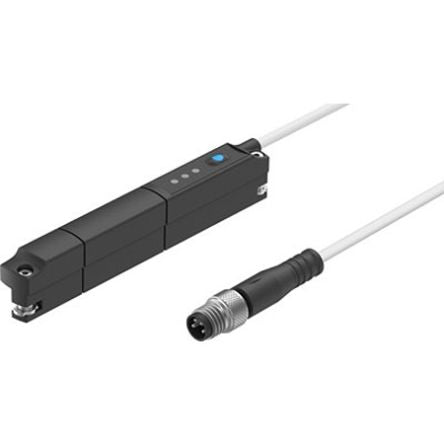 Festo Transmitter Pneumatic Cylinder Sensor, IP65, IP68, 15 → 30V dc, Manual Operation, SDAT, with LED [SDAT-MHS-M80-1L-SV-E-0.3-M8]; 343-107