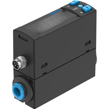 Festo SFAH Series Flow Rate Measurement Flow Sensor, 0.02 L/min Min, 1 L/min Max [SFAH-1U-Q6S-PNLK-PNVBA-M8]; 343-117