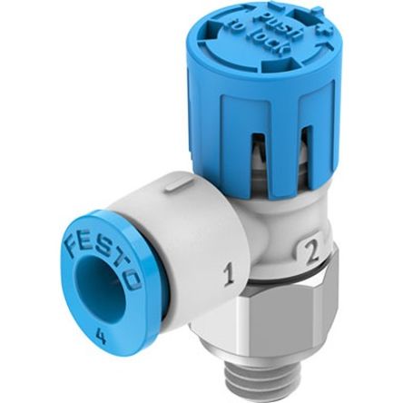 Festo Manual Pneumatic Relay Pneumatic Manual Control Valve VFOE Series, M5, 5mm, VFOE-LE-T-M5-Q4-F1A [VFOE-LE-T-M5-Q4-F1A]; 343-198