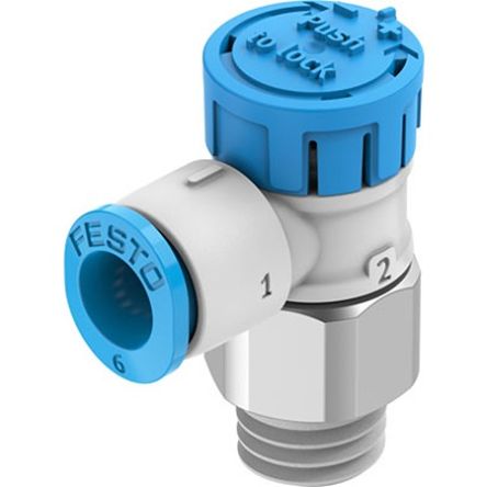 Festo Manual Pneumatic Relay Pneumatic Manual Control Valve VFOE Series, R 1/8, 1/8in, VFOE-LE-T-R18-Q6-F1A [VFOE-LE-T-R18-Q6-F1A]; 343-201