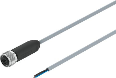 Festo Straight Male M12 to Unterminated Actuator/Sensor Cable, 1m [NEBA-M12G5-U-2.5-N-LE3]; 343-224