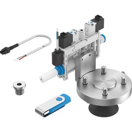 Festo Vacuum Generator, 0.95mm nozzle , 3.8bar 21L/min, OVEL series [OVEL-10-H-15-PQ-VM7-UA-C-A-V1V-H3-RA1]; 343-245