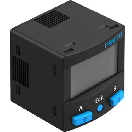 Festo SPAN Series Pressure Sensor, -1bar Min, 10bar Max, 2NPN Output, Relative Reading [SPAN-B-B11R-G18FPM-PN-L1+2.5S]; 343-286