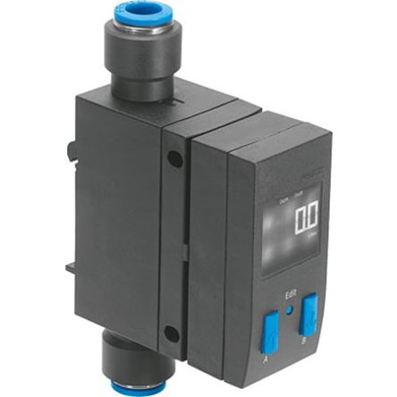 Festo SFAB Series Flow Rate Measurement Flow Sensor, 6 L/min Min, 600 L/min Max [SFAB-600U-HQ10-PNLK-PNVBA-M12]; 343-452