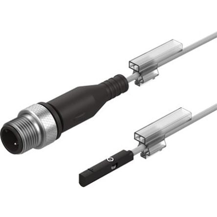 Festo Sensor Proximity Sensor, IP65, IP68, 5 → 30V dc, SMT, with LED indicator, 3-L-M12, SMT-10M-PS-24V-E-0 [SMT-10M-PS-24V-E-0,3-L-M12]; 343-460