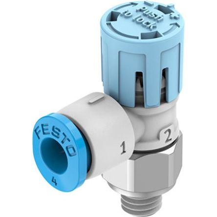 Festo Manual Pneumatic Relay Pneumatic Manual Control Valve VFOE Series, M5, 5mm, VFOE-LS-T-M5-Q4-F1A [VFOE-LS-T-M5-Q4-F1A]; 343-549