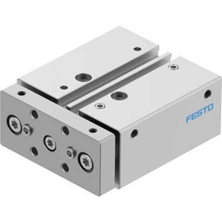 Festo Pneumatic Guided Cylinder - DFM-16-10-B-PPV-A-KF, 16mm Bore, 10mm Stroke, DFM Series, Double Acting [DFM-16-10-B-PPV-A-KF]; 343-567