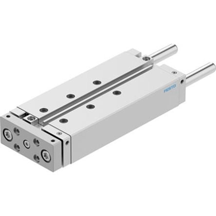 Festo Pneumatic Guided Cylinder - DFM-20-125-B-PPV-A-KF, 20mm Bore, 125mm Stroke, DFM Series, Double Acting [DFM-20-125-B-PPV-A-KF]; 343-579
