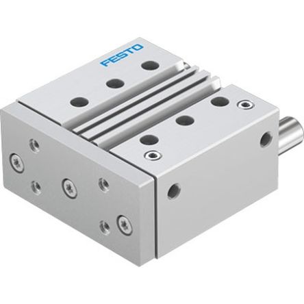 Festo Pneumatic Guided Cylinder - DFM-63-80-P-A-GF-F1A, 63mm Bore, 80mm Stroke, DFM Series, Double Acting [DFM-63-80-P-A-GF-F1A]; 343-597