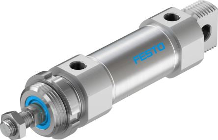 Festo Pneumatic Piston Rod Cylinder - DSNU-40-30-P-A, 40mm Bore, 30mm Stroke, DSNU Series, Double Acting [DSNU-40-30-P-A]; 343-665