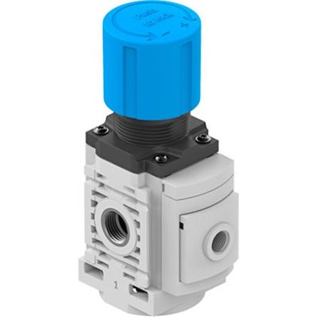 Festo G 1/4 Regulator -, 1/4in, 10bar max. input, MS4-LR-1/4-D6-A8-F1A-B [MS4-LR-1/4-D6-A8-F1A-B]; 343-671