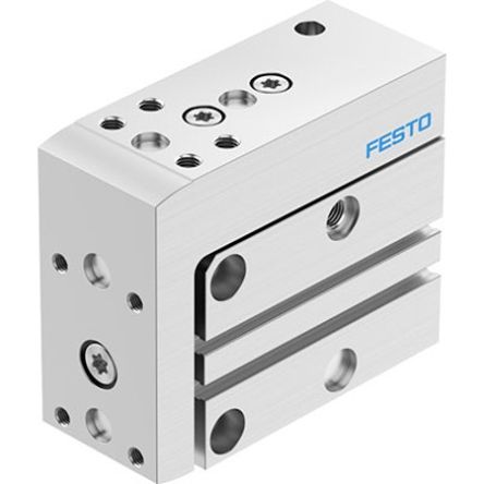 Festo Pneumatic Guided Cylinder - DGSS-20-10-E1A, 20mm Bore, 10mm Stroke, DGSS Series, Double Acting [DGSS-20-10-E1A]; 343-686