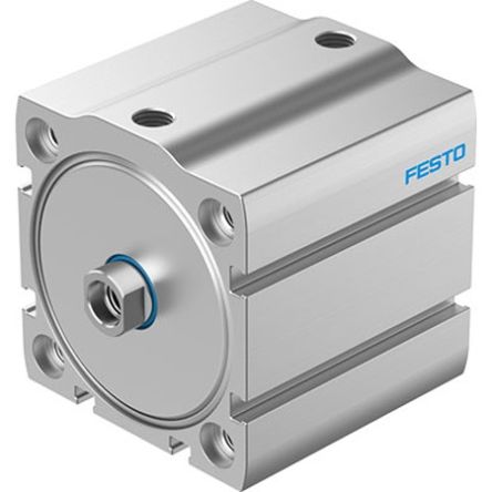 Festo Pneumatic Compact Cylinder - ADN-S-63-25-I-P-A-F1A, 63mm Bore, 25mm Stroke, ADN Series, Double Acting [ADN-S-63-25-I-P-A-F1A]; 343-731