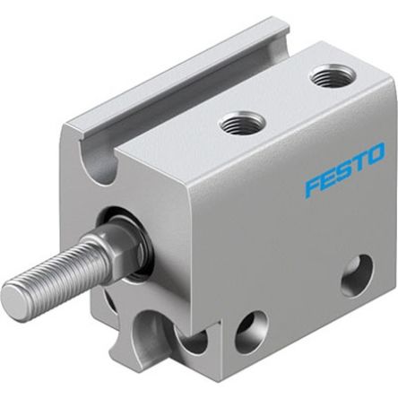Festo Pneumatic Compact Cylinder - ADN-S-6-5-A-F1A, 6mm Bore, 5mm Stroke, ADN Series, Double Acting [ADN-S-6-5-A-F1A]; 343-735