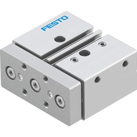 Festo Pneumatic Guided Cylinder - DFM-16-10-P-A-GF-F1A, 16mm Bore, 10mm Stroke, DFM Series, Double Acting [DFM-16-10-P-A-GF-F1A]; 343-790