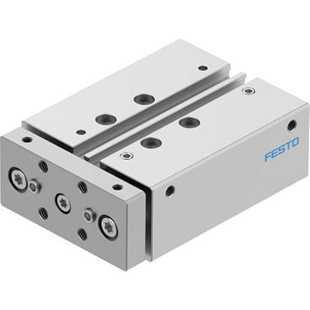 Festo Pneumatic Guided Cylinder - DFM-16-25-B-PPV-A-KF, 16mm Bore, 25mm Stroke, DFM Series, Double Acting [DFM-16-25-B-PPV-A-KF]; 343-794