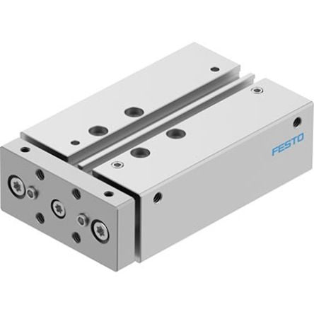 Festo Pneumatic Guided Cylinder - DFM-16-40-B-PPV-A-KF, 16mm Bore, 40mm Stroke, DFM Series, Double Acting [DFM-16-40-B-PPV-A-KF]; 343-796