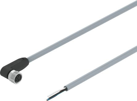 Festo Right Angle Male M8 to Unterminated Actuator/Sensor Cable, 2.5m [NEBA-M8W4-U-2.5-N-LE4]; 343-897