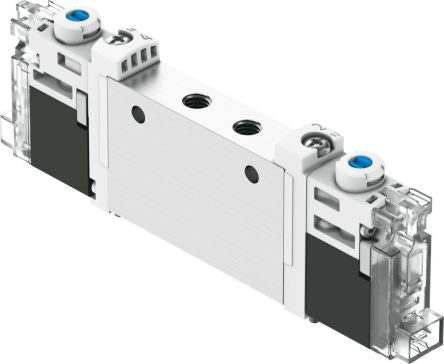Festo Three Directional Flow Pneumatic Solenoid Valve - Electrical M5 VUVG Series 24V [VUVG-L10-P53E-ZT-M5-1H2L-F1A]; 343-998