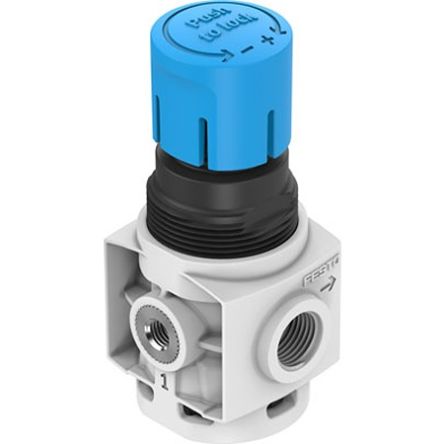 Festo M5 Regulator -, 5 mm, 10bar max. input, MS2-LR-M5-D6-A8-F1A-B [MS2-LR-M5-D6-A8-F1A-B]; 344-112