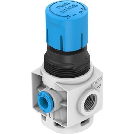 Festo QS-6 Regulator -, 8bar max. input, MS2-LR-QS6-D6-A8-F1A-B [MS2-LR-QS6-D6-A8-F1A-B]; 344-113