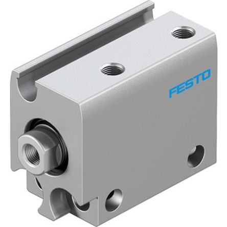 Festo Pneumatic Compact Cylinder - ADN-S-10-10-I-F1A, 10mm Bore, 10mm Stroke, ADN Series, Double Acting [ADN-S-10-10-I-F1A]; 344-119