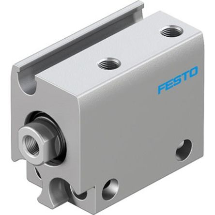 Festo Pneumatic Compact Cylinder - ADN-S-10-5-I-A-F1A, 10mm Bore, 5mm Stroke, ADN Series, Double Acting [ADN-S-10-5-I-A-F1A]; 344-121