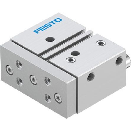 Festo Pneumatic Guided Cylinder - DFM-25-20-P-A-GF-F1A, 25mm Bore, 20mm Stroke, DFM Series, Double Acting [DFM-25-20-P-A-GF-F1A]; 344-213
